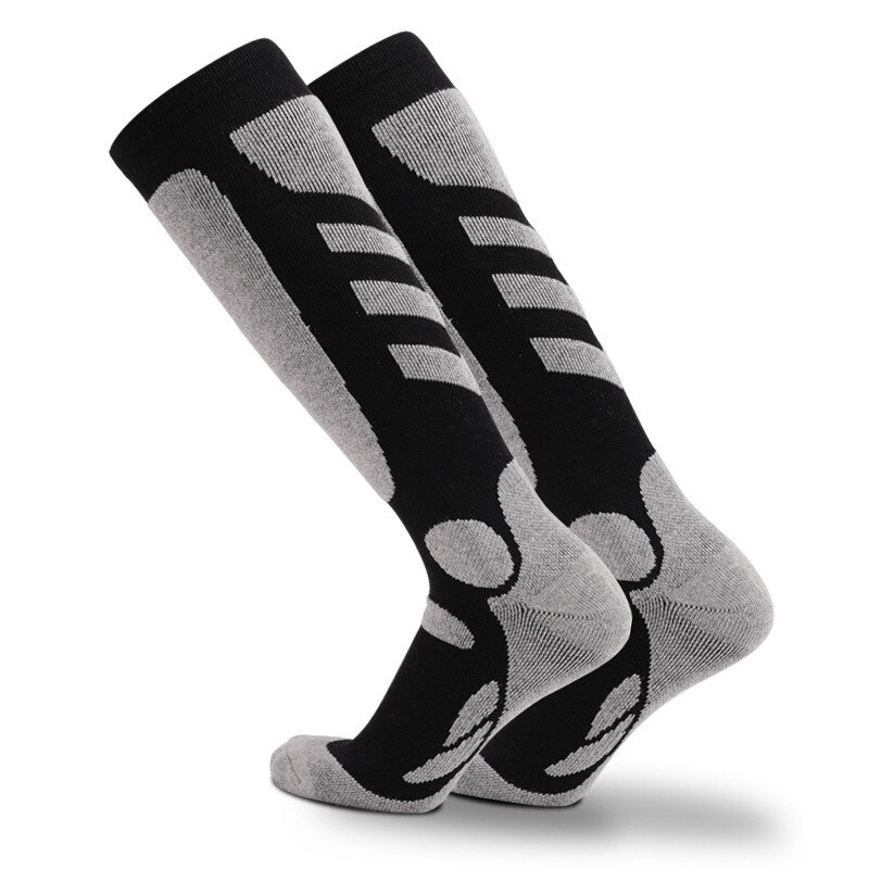 2 paar thermosocken für damen und herren, freundlicher, dicke baumwolle, warm, wintersocken, fahrradsocken, draussen-snowboardsocken, wandersocken, beinwärmer