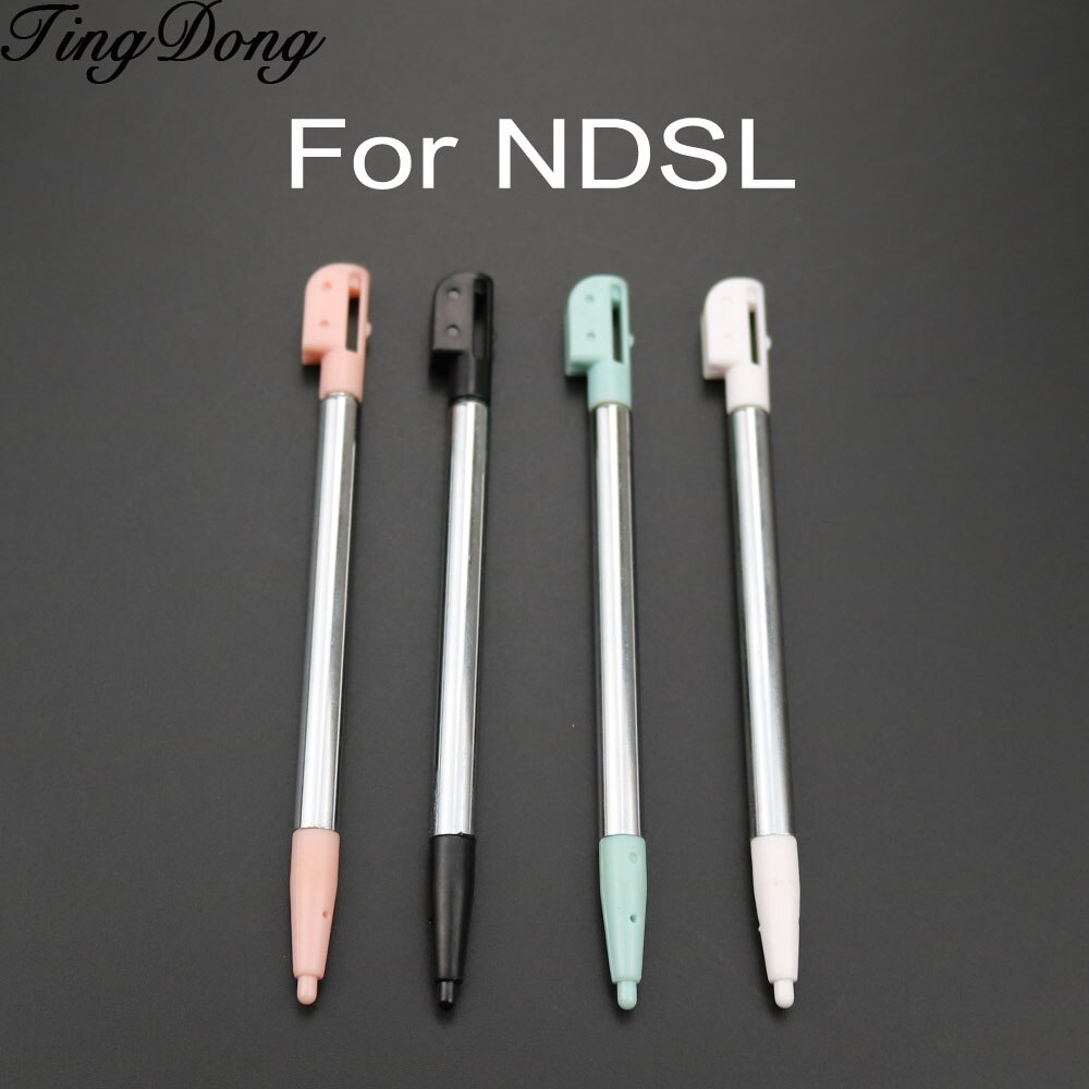 Tingdong Voor Nintendo Ndsl Metalen Touch Pen Vervanging Stylus Voor Ndsl Touch Screen Pen Metalen Intrekbare Stylus Touch Pen