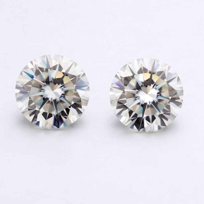 Moissanite redondo corte brilhante 6.5mm gh 1ct solto moissanites pedras jóias jóias para mulher jewerly fazendo
