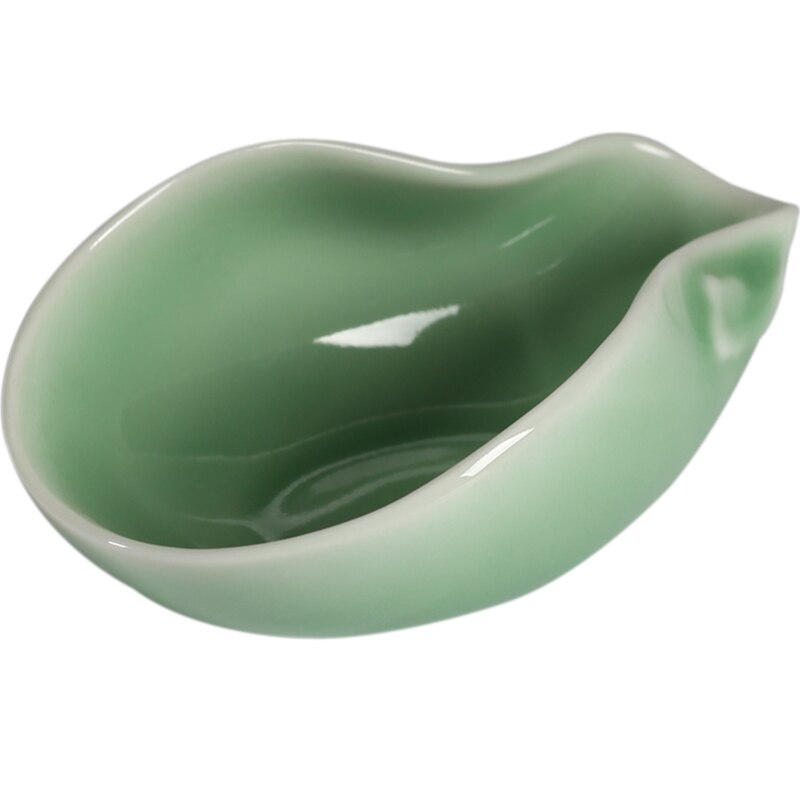 Keramisk te sæt tilbehør pro-rim celadon te lotus te påskønnelse lotus bambus te teske teske te scoop  wf919