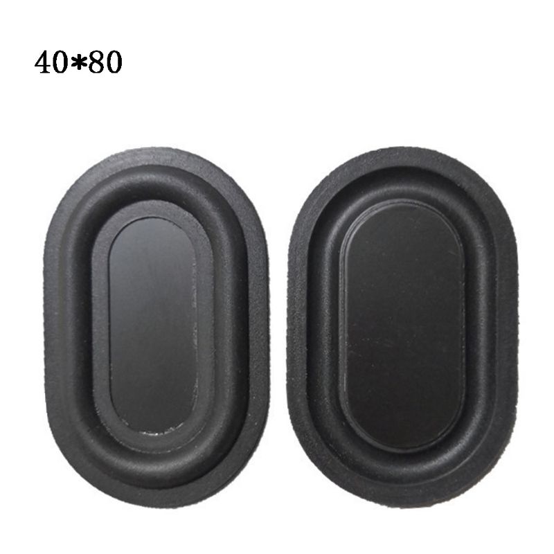 2PCS Oval Form Bass Membran Gummi DIY Lautsprecher Platte Passive Kühler Hilfs Bass Vibration Platten 2040-6090: H