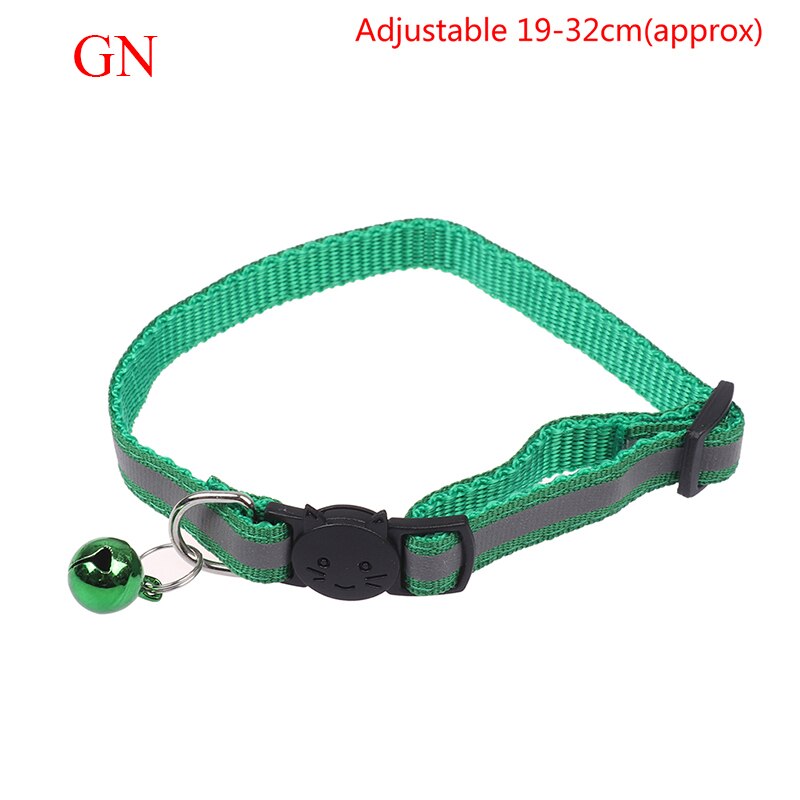 1PC breloque réfléchissante et cloche chat collier de chien sécurité élastique réglable produit pour animaux de compagnie: 4