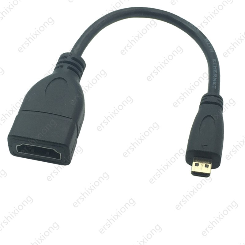 Cable HDTV macho a hembra, adaptador Mini Micro HD, ángulo recto de 90 grados, arriba, abajo e izquierda, macho a HD, Cable de extensión AF