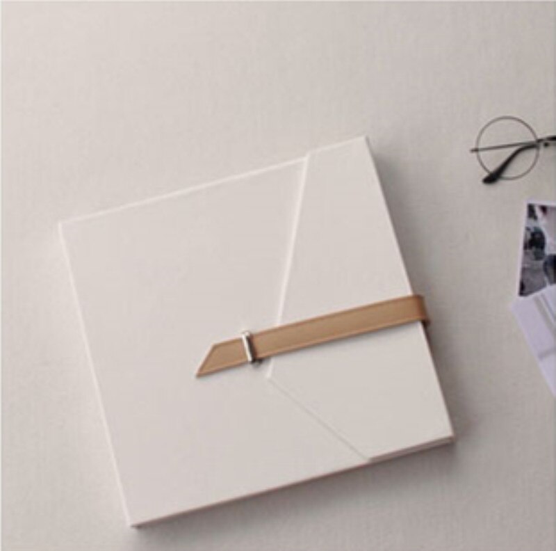 Diy album lim håndlaget bryllup familie album par togbillett samling album: D