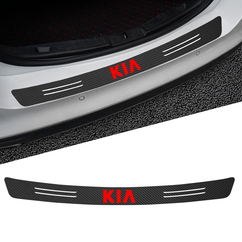 1 stk auto styling bagkofanger beskyttelse kulfiber mærkat til kia rio ceed sportage cerato soul sorento  k2 k5 tilbehør