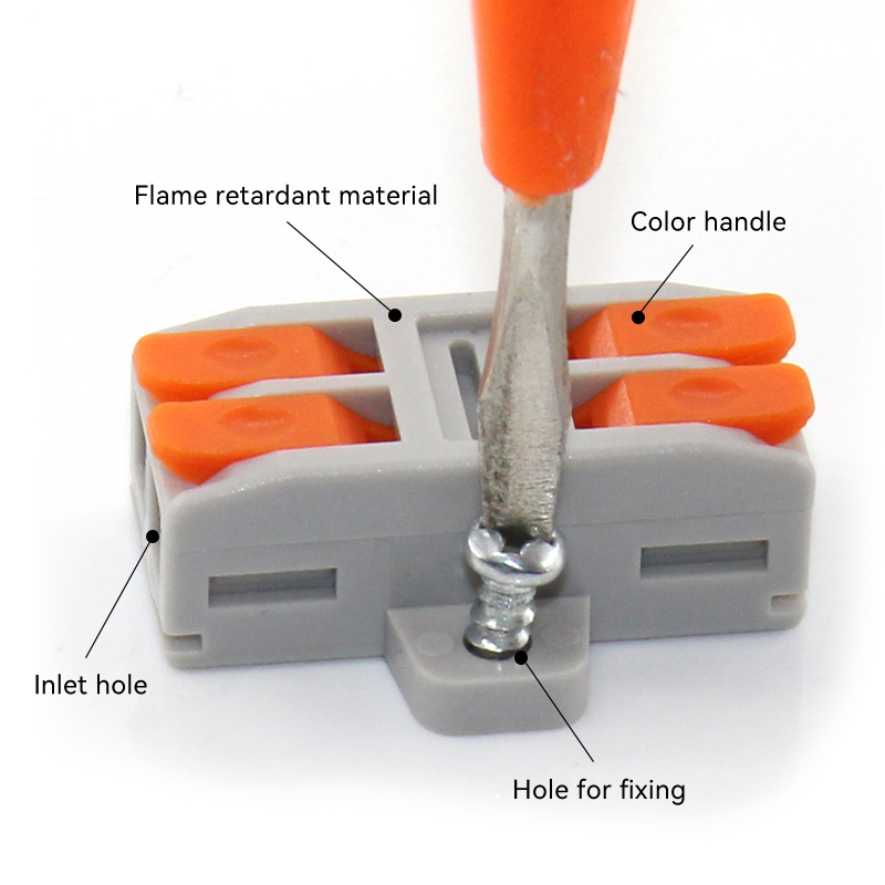 10PCS Quick Electrical Wire Connectors Universal Compact Splicing Terminal Blocks Push-in Home Cable Connectors