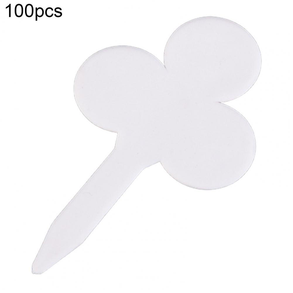 100Pcs Durable Plant Labels Not Brittle Weather Resistant PP Funny Indoor Plants Labels for Nursery Decoration: white