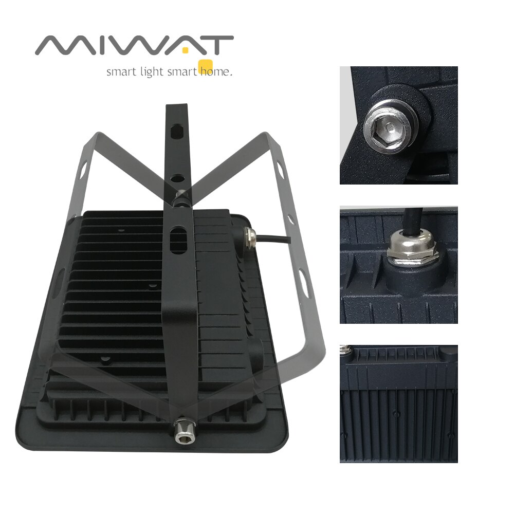 Reflector LED de 220V, Reflector LED de 10W, 30W, 50W y 100W, Reflector LED resistente al agua IP68, iluminación exterior de pared, blanco frío cálido