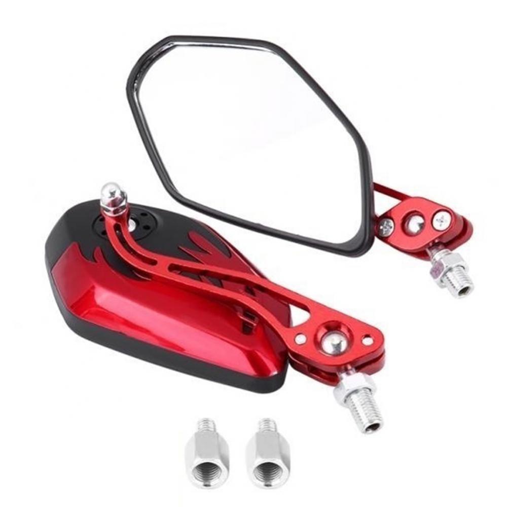 2Stck/einstellen 360 Grad Drehung Universal- Motorrad Rückspiegel Motorrad Rolle Rückansicht Seiten Zurück Spiegel 8 / 10mm