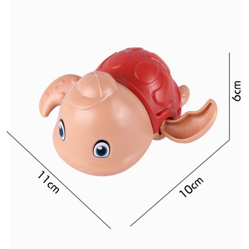 1 pc søte tegneserie delfiner klassisk baby vann leketøy spedbarn svømme fisk avviklet kjede urverk barn strand badeleker: R