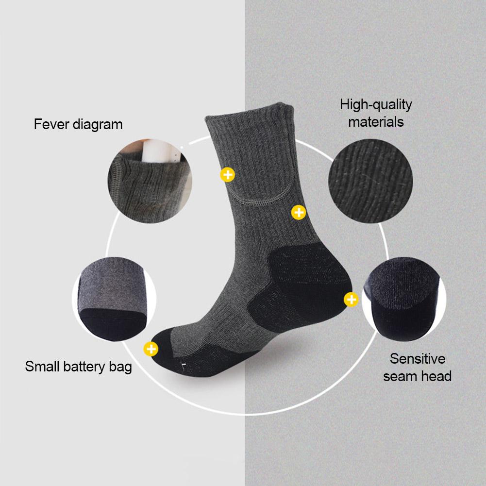 Winter Elektrische Heizung Socken unisex USB Aufladbare Atmungs Fuß Wärmer für draussen Radfahren Skifahren Wandern Angeln