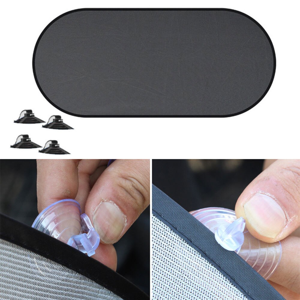 Car Sun Shade for Side and Rear Window UV Protection Window Sunshade Mesh Back Car Window Visor with Suction Cup