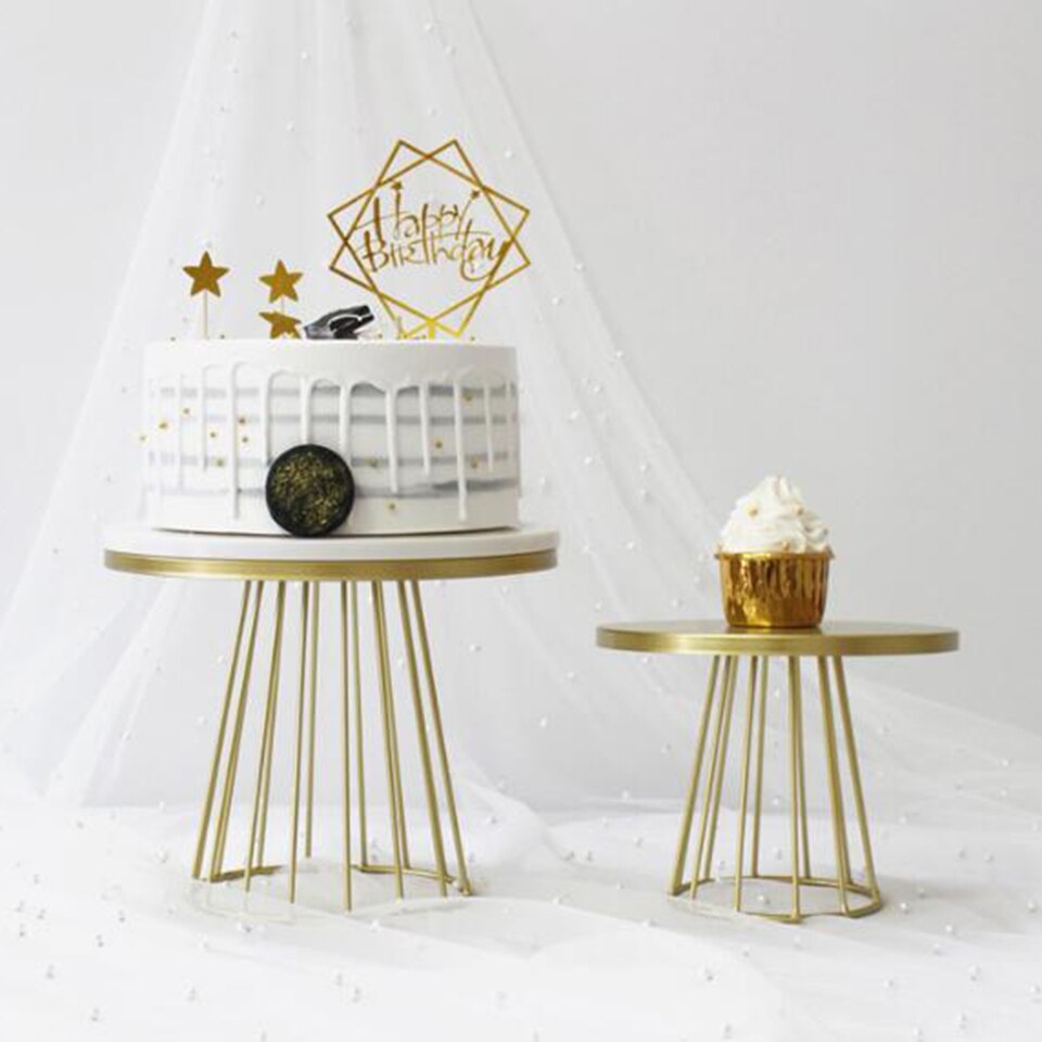 Transhome 1 stücke Weiß Kuchen Stehen Metall Nachtisch Tisch Kuchen Tablett Weihnachten Geburtstag Party Macaron Cupcake Gestell Stehen Für Hochzeit