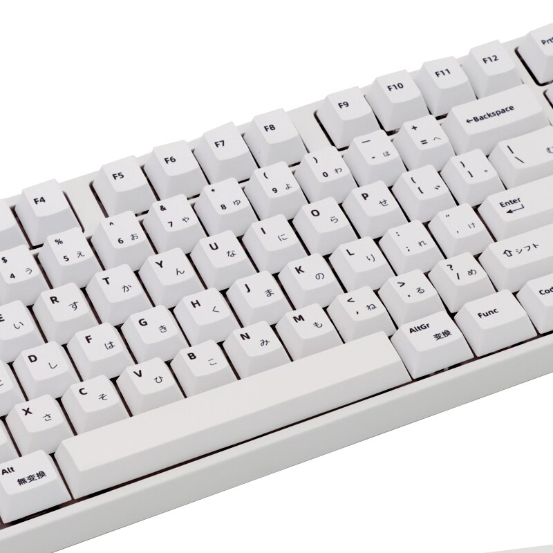 132key caps dye sub keycap Japanese PBT Keycaps White Minimalist Style For GMK Keyboard gk61/64/68/84/tkl87/96/980/108