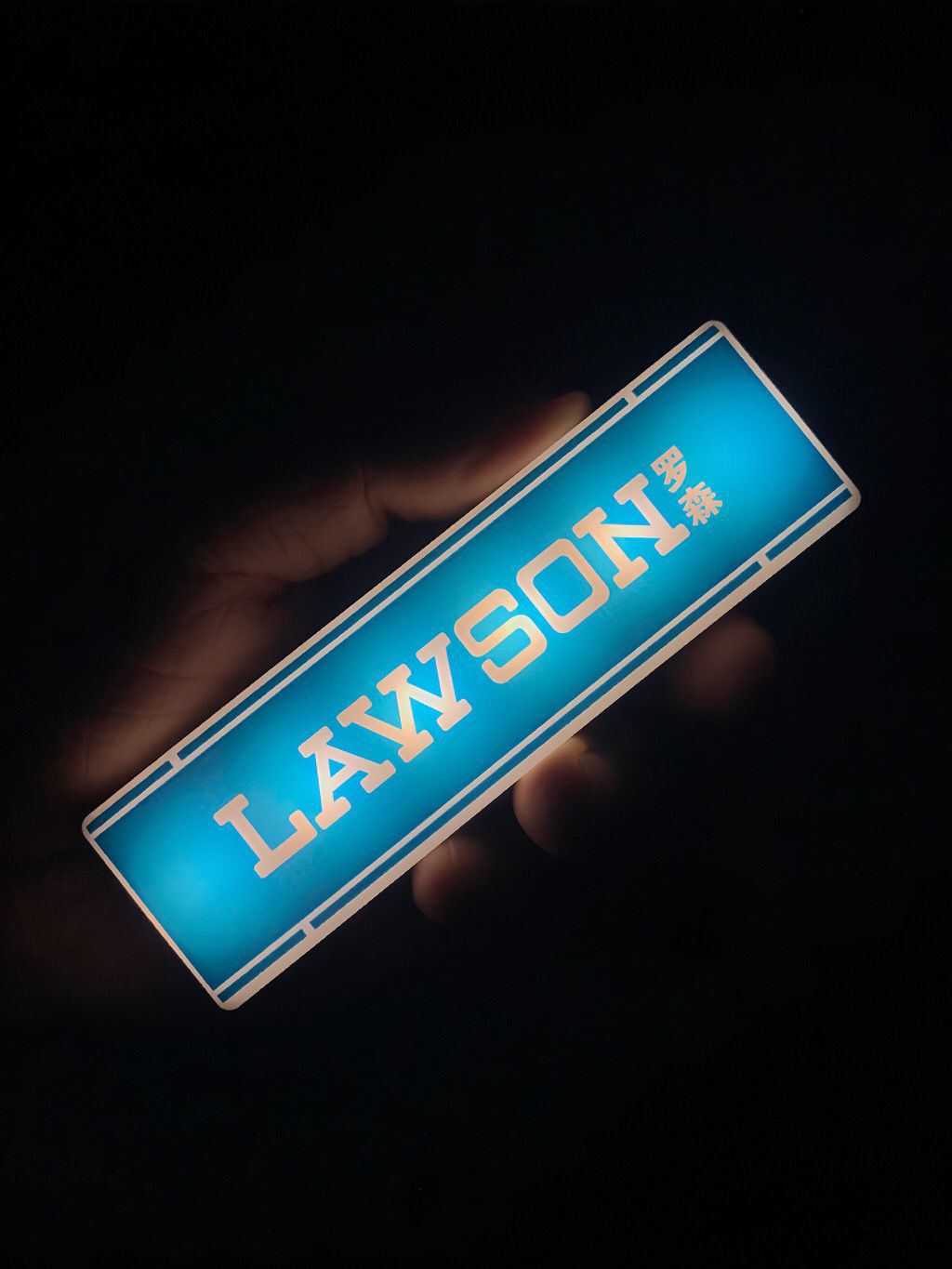 Mini Refrigerator Sticker Convenience Store Magnetic Light Box Display Board with Luminous Light Box Model Ornament: Lavender