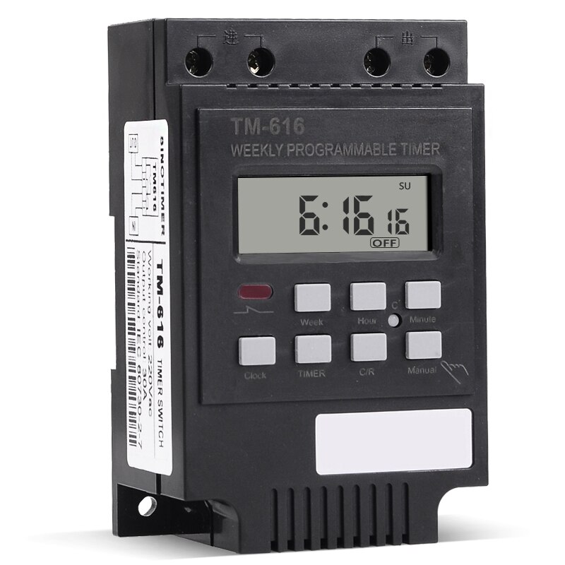 Microcomputer time controller TM616 220V switch cycle time control street lamp oven time controller smart home smart electranics