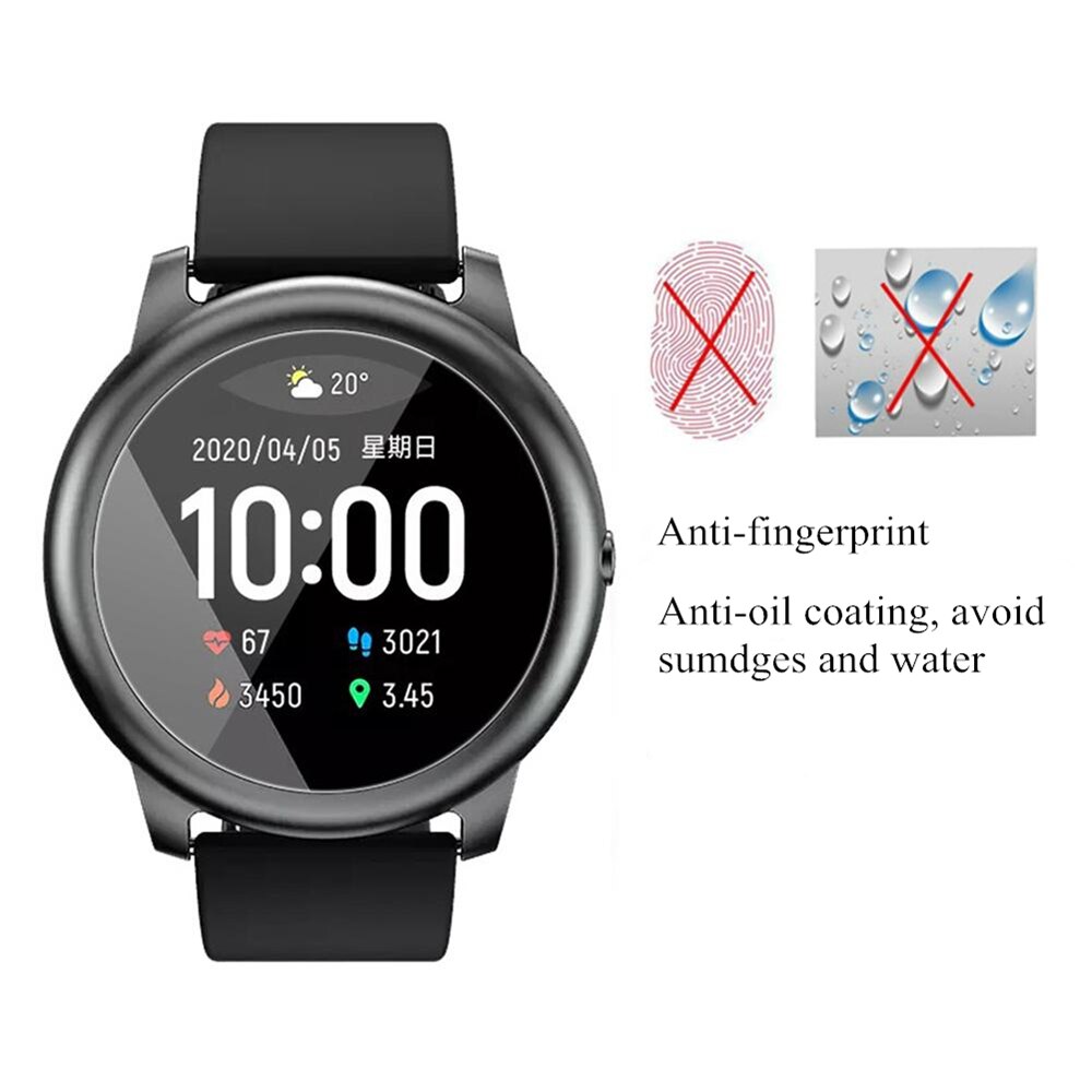 Gehard glas beschermfolie voor xiaomi haylou solar  ls05 horloge schermbeschermer folie volledige dekking krasbestendig
