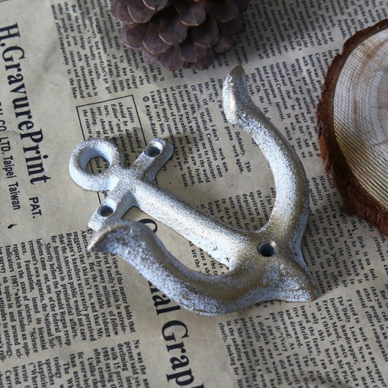 Anchor Model Iron Ornament Wall Hook Home Decoration Rail Door Decor Accessories Bag Hooks Furnishing Crafts Household