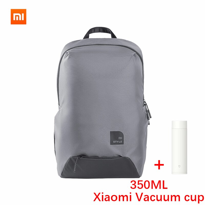 Originale xiaomi sport casuali zaino 23L tecnologia intelligente di livello del materiale di decompressione 4 sacchetto impermeabile del computer portatile borsa studente borsa: Gray 350M whitecup