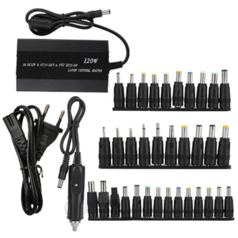 New universal 120w 34 tips car charger power supply adapter for laptop notebook