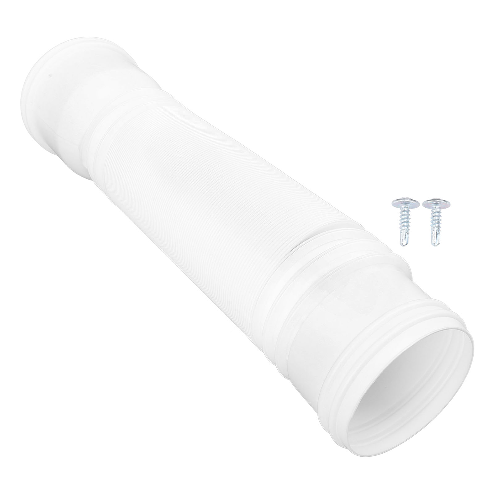 Regengoot Regenpijpverlenging 20-59in PE ABS Uitschuifbare afvoerverlenging voor buitenvilla rond: WHITE
