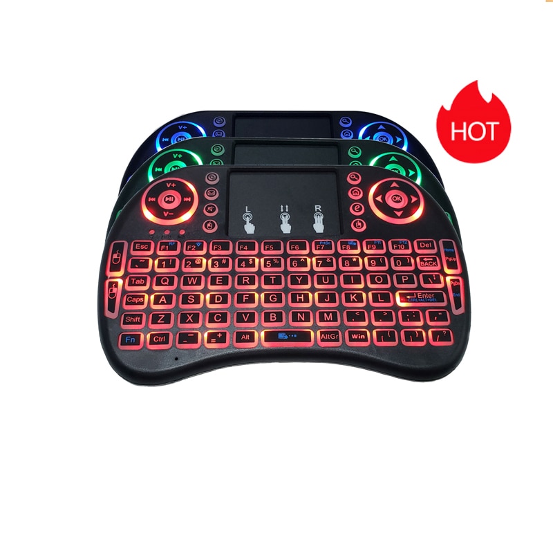 ACEPC I8 Mini Keyboard 2.4GHz Wireless Keyboard Air Mouse Touchpad For Android TV BOX Mini PC Backlight Russian English Keyboard