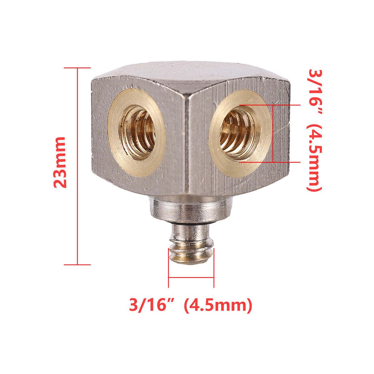 Buse de brumisation basse pression 3/4/5 sites, arroseur de refroidissement par atomisation 0.3/0.4/0.5/0.6mm, pulvérisateur de refroidissement par brumisation pour l'irrigation du jardin: Gris clair