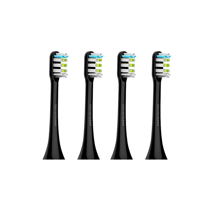 Soocas X3U X5 X3 V1 Tandenborstel Hoofd Originele X3U Tandenborstel Vervanging Hoofd Sonische Opzetborstels: 4pcs black
