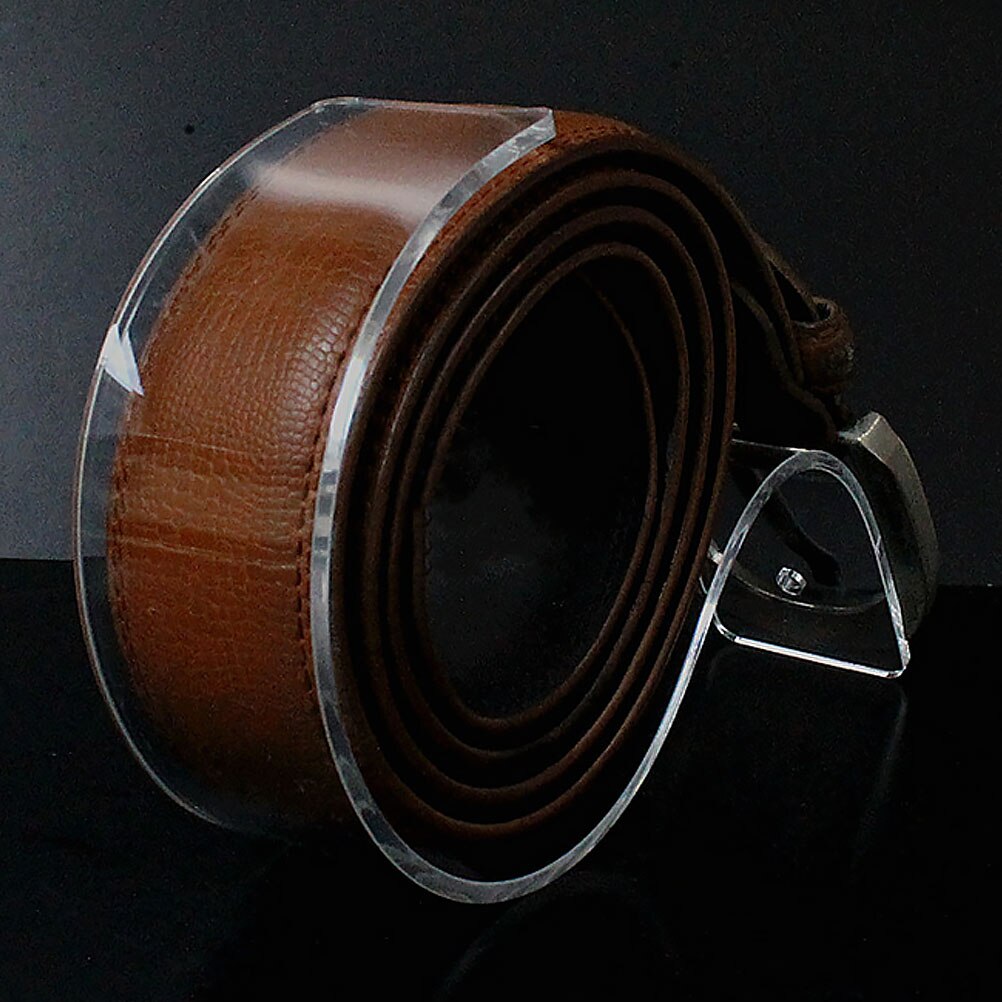 3pcs Waist Belt Display Racks Acrylic Belt Storage Racks Belt Storage Holders