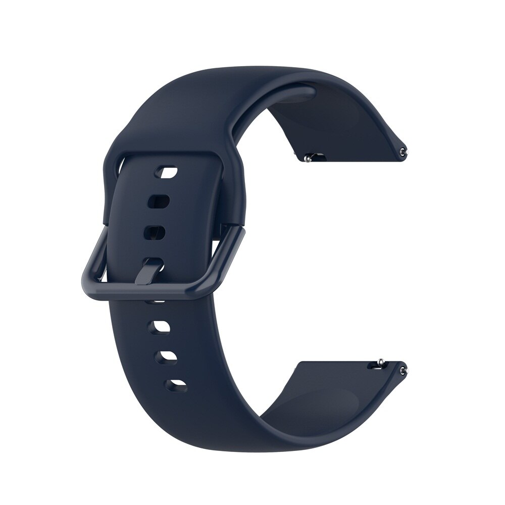 FIFATA-Correa de silicona para Fitbit Versa 2 / Versa Lite/Versa, repuesto de pulsera para Fitbit Versa2: Medianoche azul / L