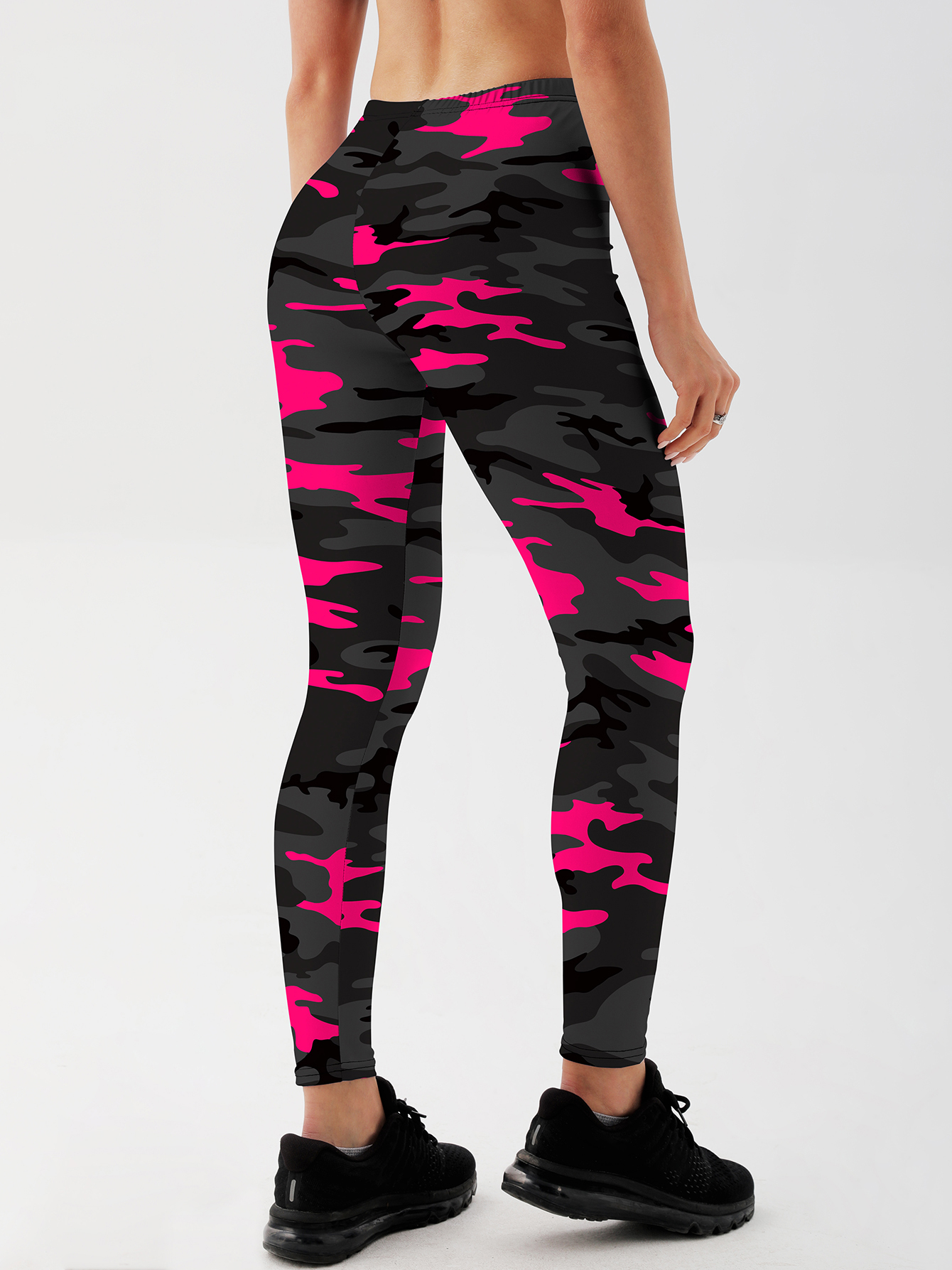 Women camouflage Leggings For Fitness High Waist Gym Legging Push Up Women navy Leggings