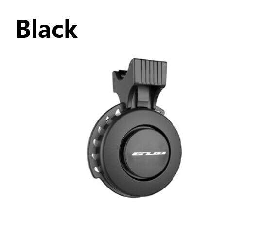 Electr-timbre de bicicleta potente con USB GUB, resistente al agua, sonido fuerte, para manillar de ciclismo, Mini timbre de alarma, bocina de bicicleta: Black