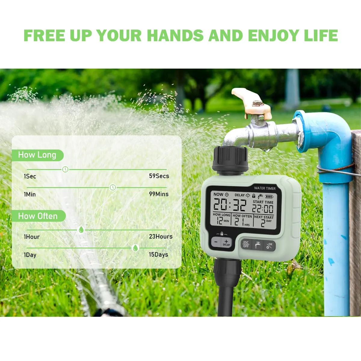 HCT-322 Automatic Water Timer Garden Digital Irrig... – Vicedeal