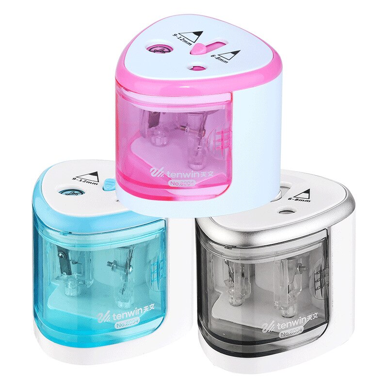 Electric Auto Pencil Sharpener School Office Supplies Battery Operated Cute Stationery Student