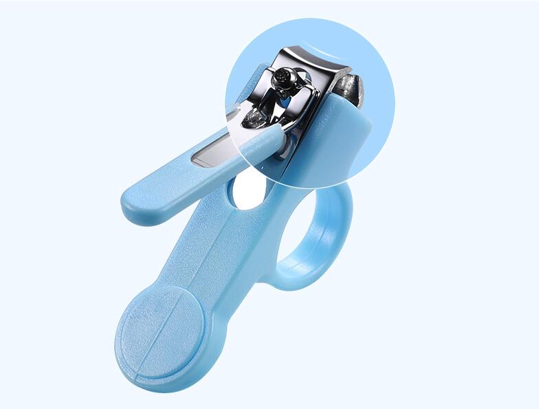 Kinderen Baby Veiligheid Nagelknipper Pocket Finger Toe Nail Care Cutter Baby Nagelknipper Voor Baby 'S Manicurem Schaar Nail: Sky Blue