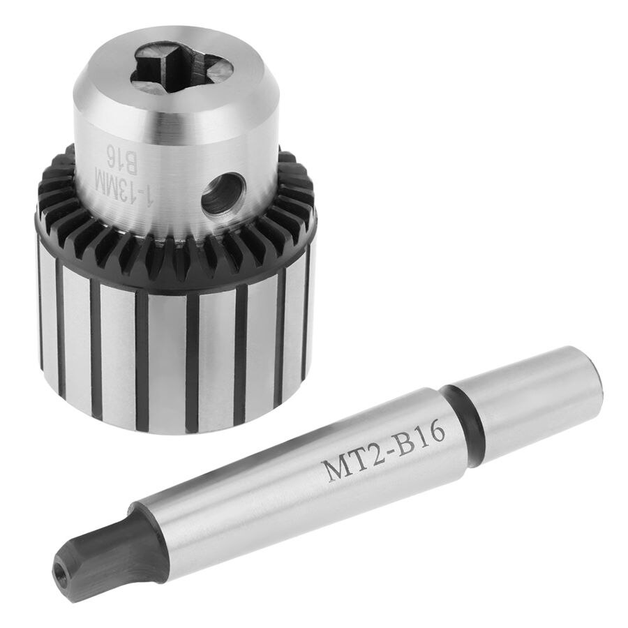 1-13Mm Capaciteit Carbide Staal MT2-B16 Prieel Type Sleutel Boorkop Mini Draaibank Tool
