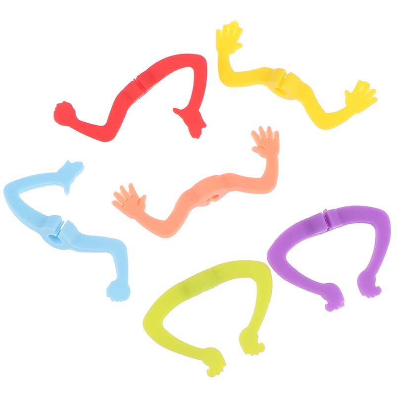 6 pièces Silicone Charade mains forme vin verre marqueur boire tasse Identifier signe de tasse pour Cocktails Champagne (couleur aléatoire)