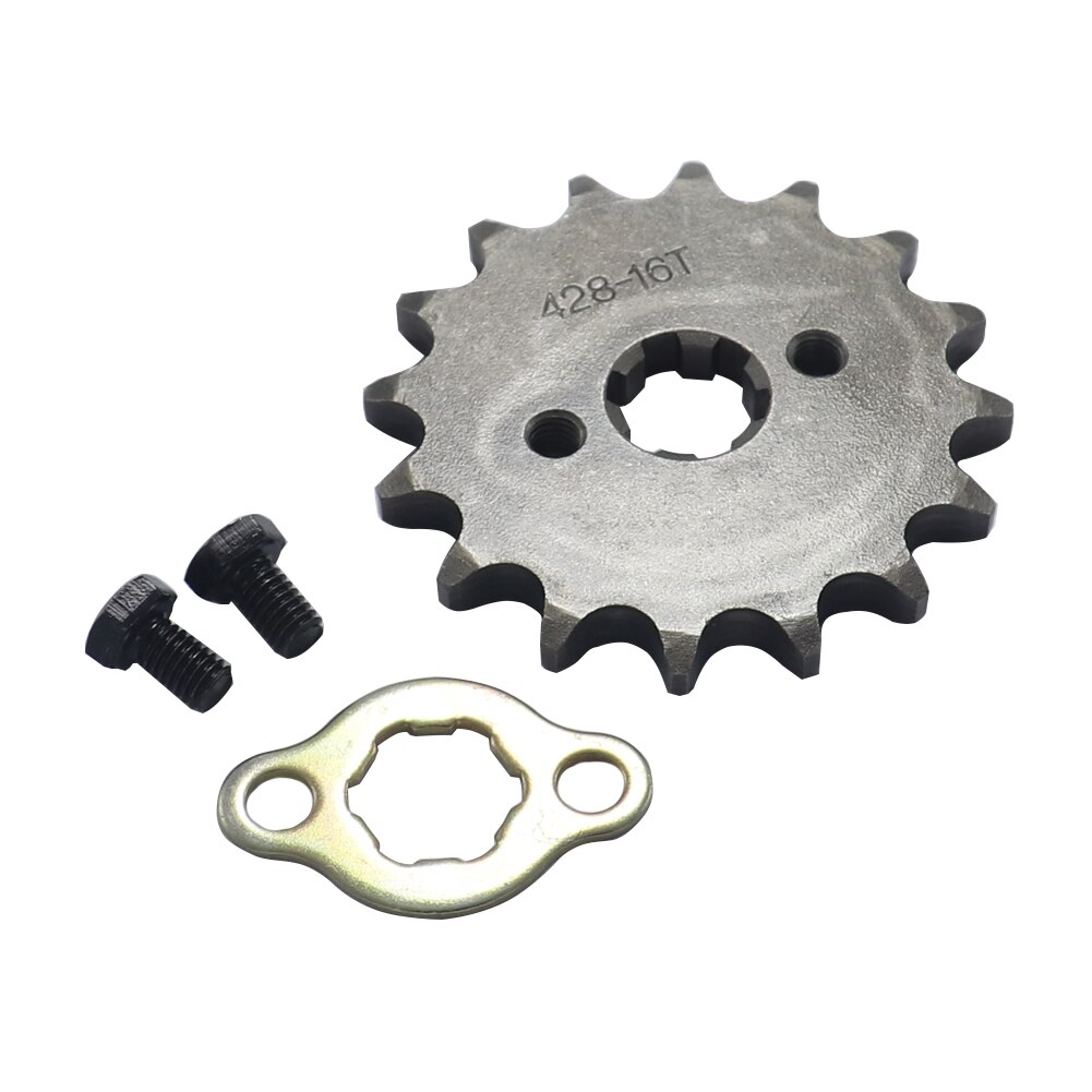 428# 17mm 10T-19T Front Engine Sprocket For KAYO BSE SSR SDG Dirt Pit Bike ATV Quad Go Kart Moped Buggy Scooter Motorcycle: 428 17MM 16T