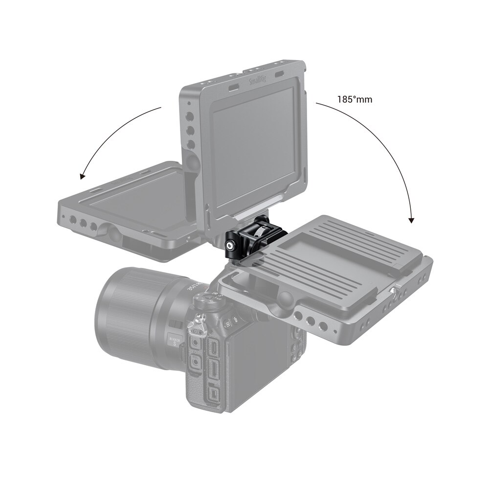 SmallRig Universal Tilting Monitor Mount with Cold Shoe For SmallHD/Atomos/Blackmagic Monitor/Screen/EVF Mount -2431