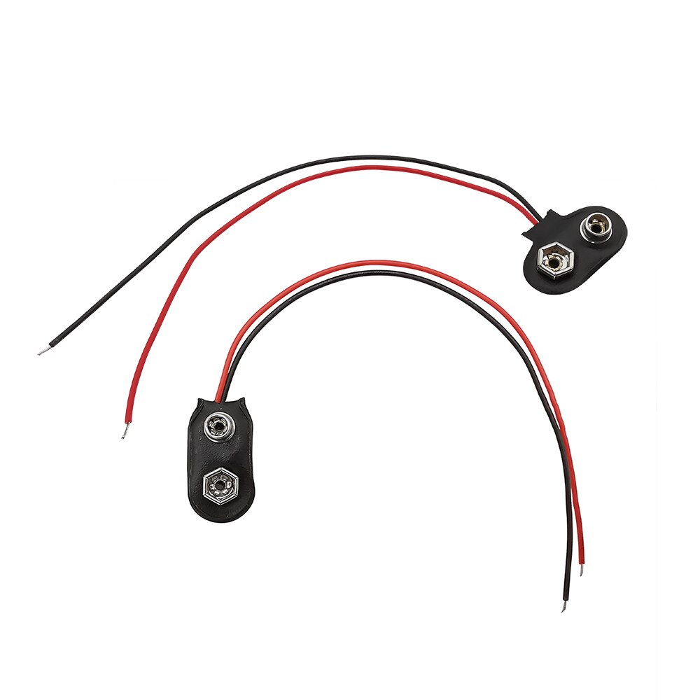 5/10Stck 9V Batterie schnappen Verbinder Clip Draht Führt Halfter DC Batterie Energie Kabel Stecker Clip DC 5.5*2,1 T/ICH Typ für Arduino DIY