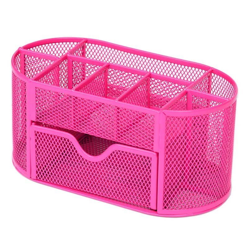 1 Pcs Student Pen Storage Holder Box Stationery Pencil Organizer Desktop for Office School XR: Red