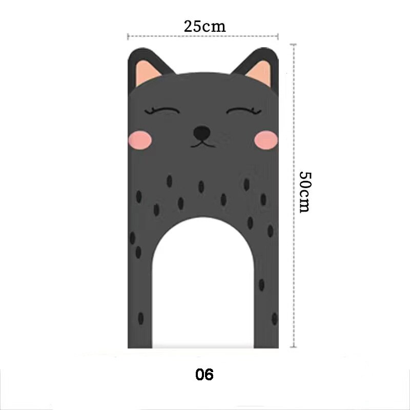 Cat Self-Adhesive Bed Headboards Anti-Collision Tatami Kids Bedroom Decor Stickers Tete De Lit Cabecero Decoration Aesthetic: 06