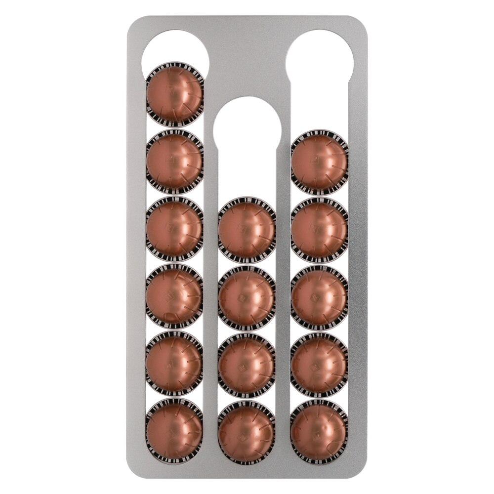 17 stk nespresso vertuoline kaffepude kapsler holder opbevaringsskuffe til nespresso kaffe podcast opbevaringsholder organisator sæt