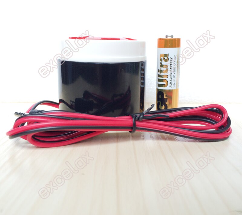 Photoelectric Mini 1 Beam Sensor Active Infrared Detector & 3.5mm Wired Sound Siren Horn Kit Wall Fence Motion Intrusion Alarm