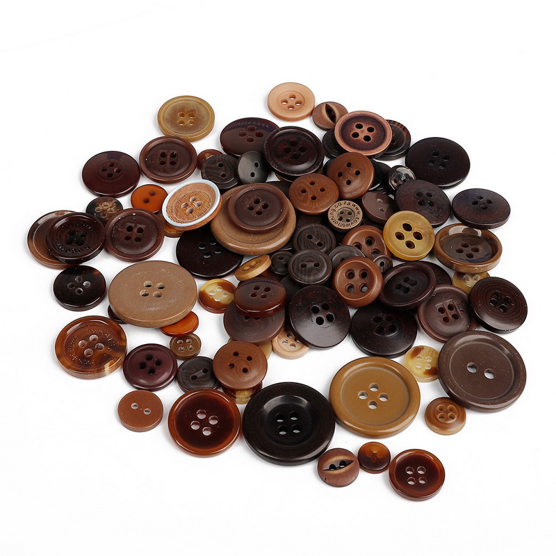 Mixed Color & Size Small Plastic Buttons Round Cartoon Button DIY Craft Scrapbooking Sewing Garment Accessories: Mix Color 02