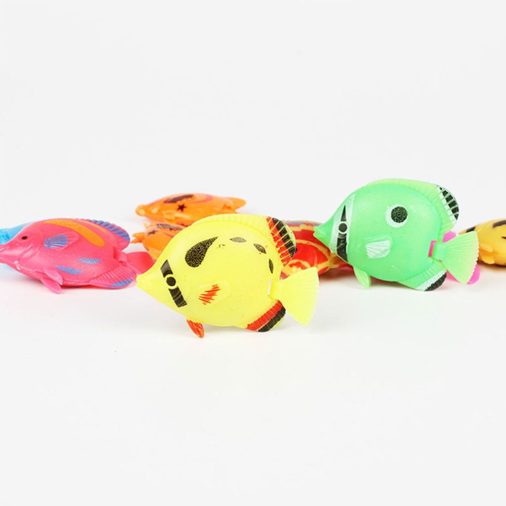 24pcs Simulate Fish Miniature Tropical Fish Model Fish Figure Toys Ornament for DIY Fish Tank Aquarium(Random Pattern an