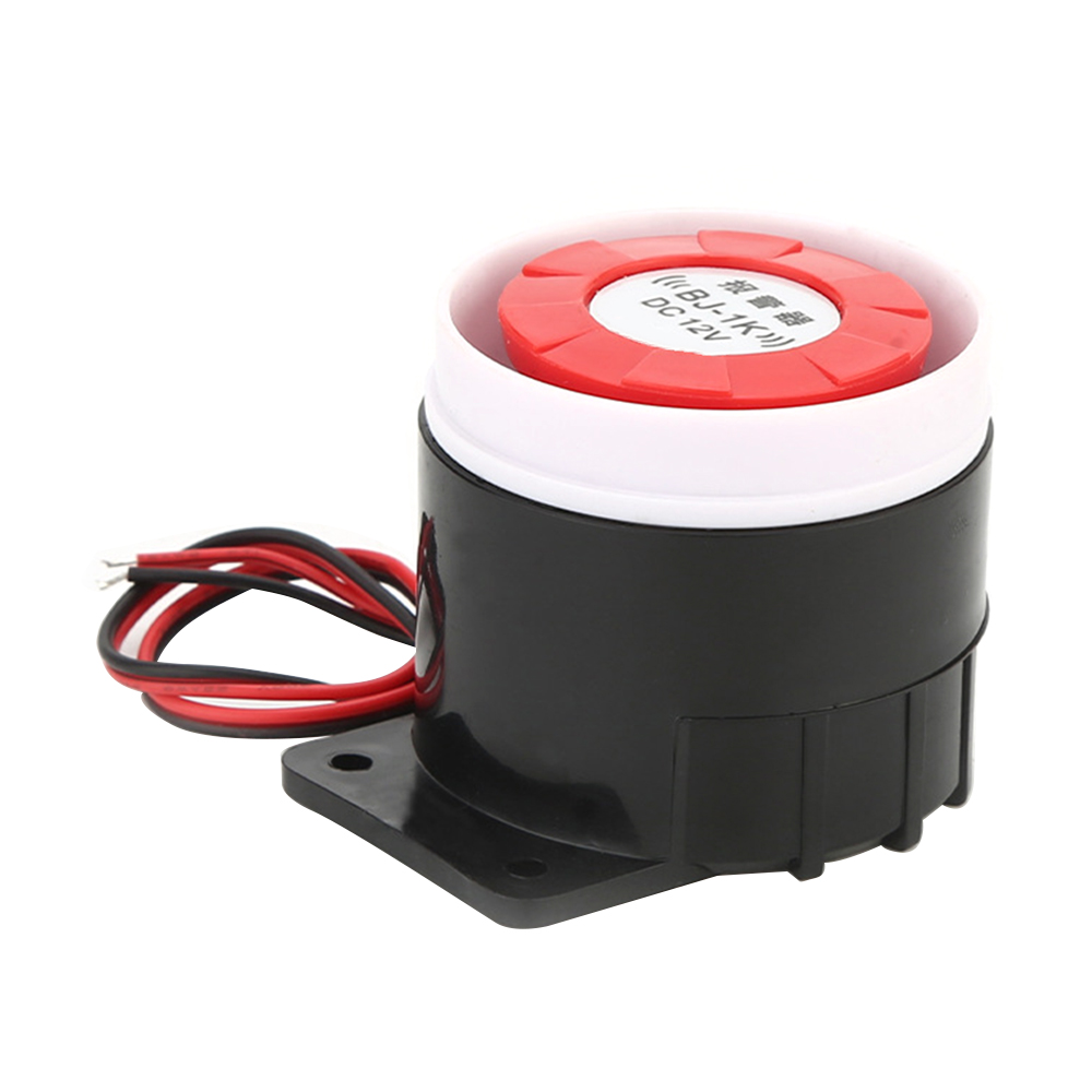 BJ-1K bedrade mini geluidsalarm sirene hoorn 12V 24V 220V hoge decibel geluid en licht elektronische zoemer anti-diefstal hoorn