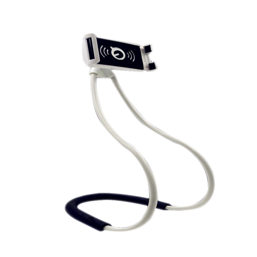 Flexible lazy neck stand phone holder with pendant neck and Halter with mobile phone holder and necklace