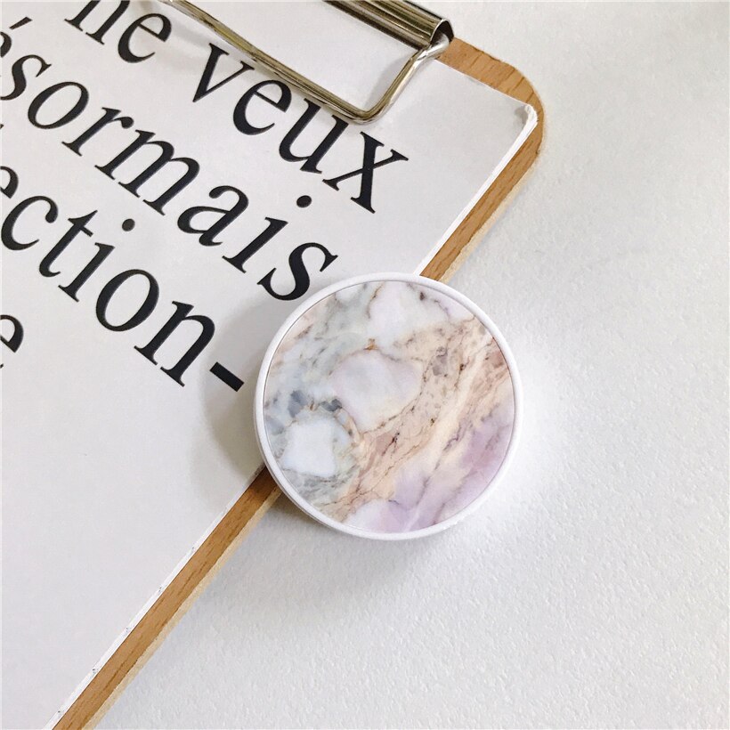 Glänzend Beliebte Marmor Ausbau Telefon Stehen Griff Finger Rring Unterstützung Anti-Herbst Runde Faltbare Handy Halter für iPhone 11: style 8