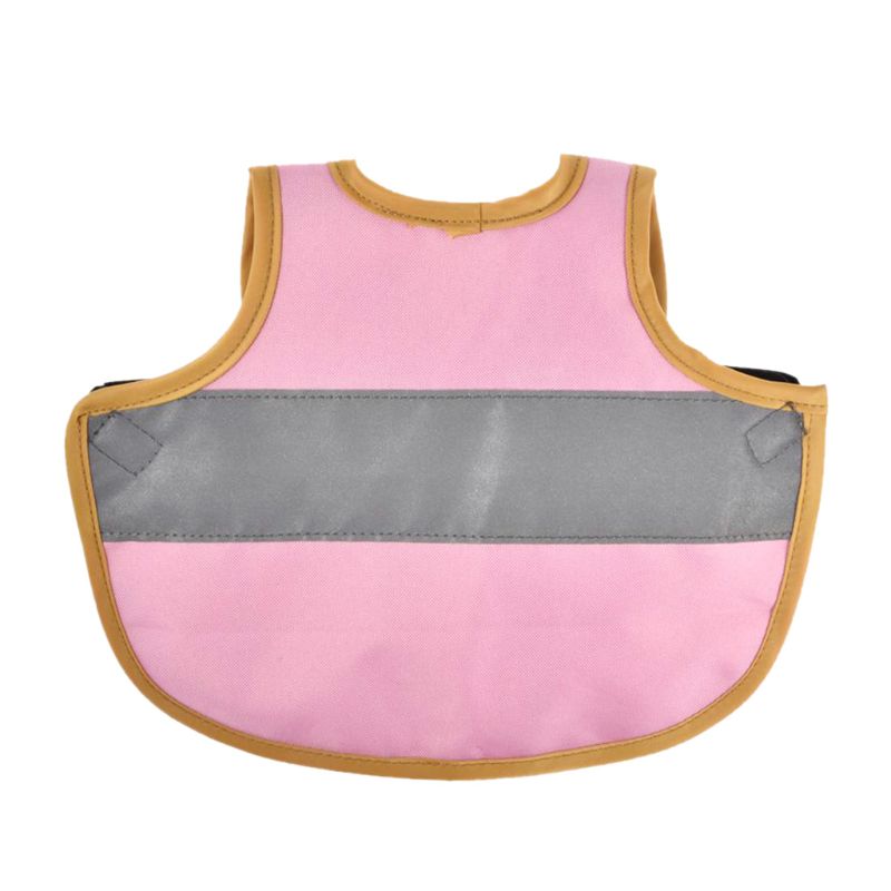 Gilets réfléchissants pour harnais de poulet | Avec ceinture assortie, confortable et respirant, 95AA: Rose
